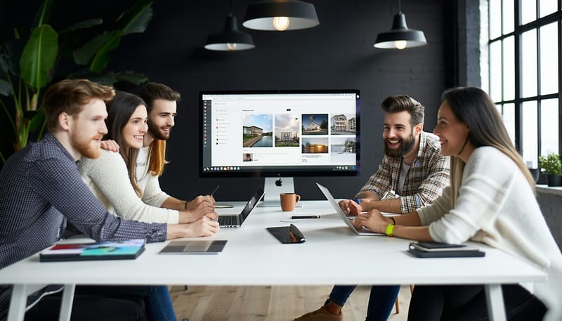 Elidor Digital Agency team collaborating on web design projects